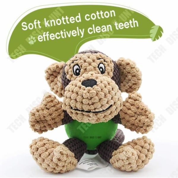 TD® Plush Puppy Toy Interactive Piper Hundleksak för rengöring av gummitänder, hållbar tuggleksak för små