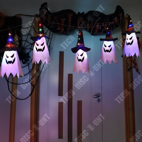 TD® LED-kangastäyte valoköynnös Halloweeniksi, koristevalot, lomajärjestely, lyhdyt, kummituskangas.