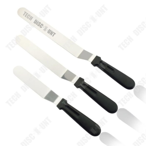 Foldbar spatel - TD® - Sæt af 3 - Rustfrit stål - Kagedekoration - Skridsikker