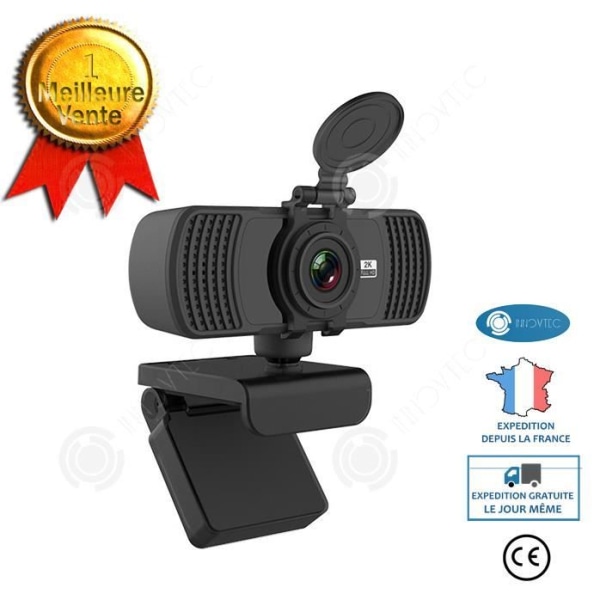 INN® USB HD 2K -tietokameran live-videokamera verkkokokouksiin, online-luokan kamera