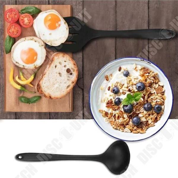 TD® Värmebeständig silikonmatlagningsredskap Non-stick matlagningsverktyg för kök 10 set