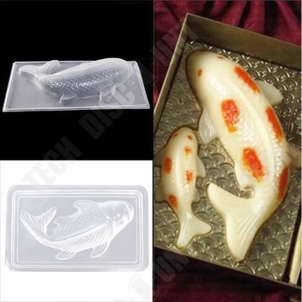 TD® 3D Koi Fisk Form - Håndlavet Geléform Sugarcraft Bageværktøj Ris Kage Modstandsdygtig