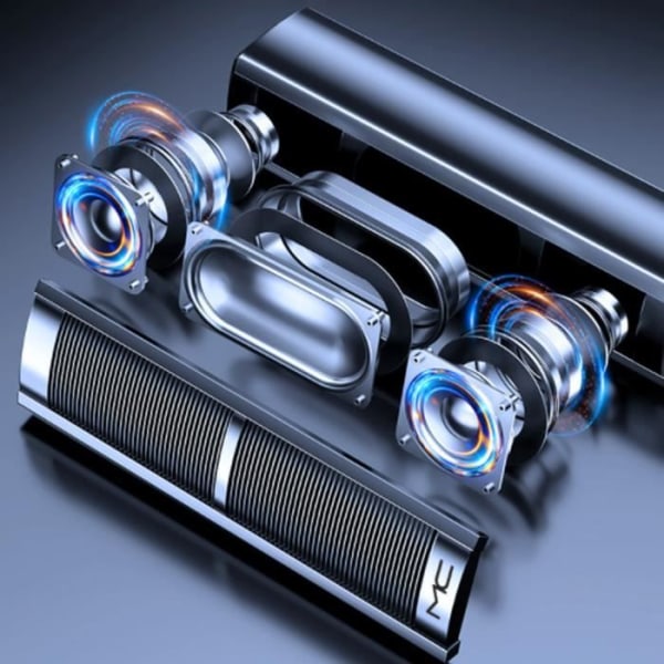 USB kablet computer højttaler Desktop subwoofer audio vertikal dobbelt højttaler