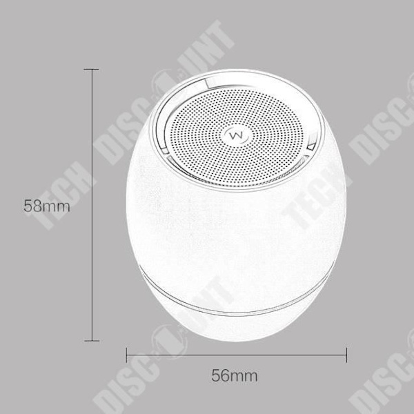 TD® AI smart bluetooth-högtalare present trådlös minimobiltelefon minihögtalarkort hemhögtalare röd