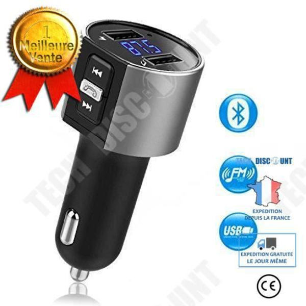 TD® FM Bluetooth-transmitter/Trådløs bilradioadapter/Understøtter funktionerne som MP3-afspiller håndfri kit