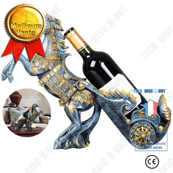 TD® Hästdragen vagn vinställ dekoration kreativ present hemtillbehör vinskåp dekoration dekoration