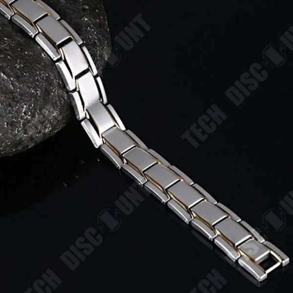 Armband - TD® - Man - Titanstål - 12mm bredd - 21cm längd svart guld