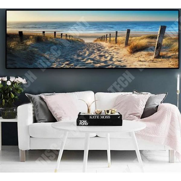 TD® Toile Moderni Tulostus Oseaani Ranta Meeritie Kotitilaus Seinä 30x90cm