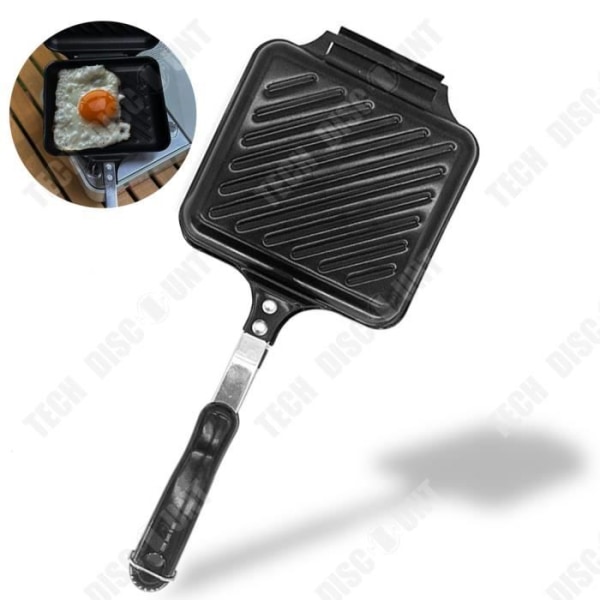 TD® bærbar multifunktionel morgenmad maskine grillet sandwichform camping non-stick toast brød madlavning service udendørs