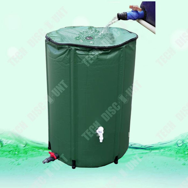 Regnvandsopsamling Opbevaringsfad til udendørs have Foldbar multifunktionel spand i PVC Regnvandsopsamling 750L