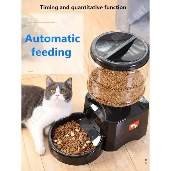 TD® kibble skål för hund katt husdjur automatisk mat stor transportabel lätt plastskål