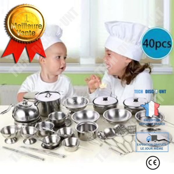 TD® 40 delar köksleksak för barn Lekhusredskap Pantor