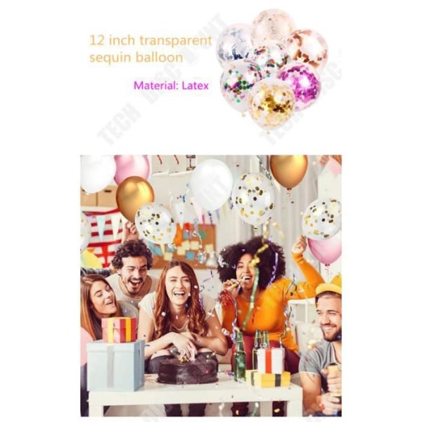 TD® 20 st 12-tums guldkonfettiballonger set - födelsedagsbröllopsdekoration