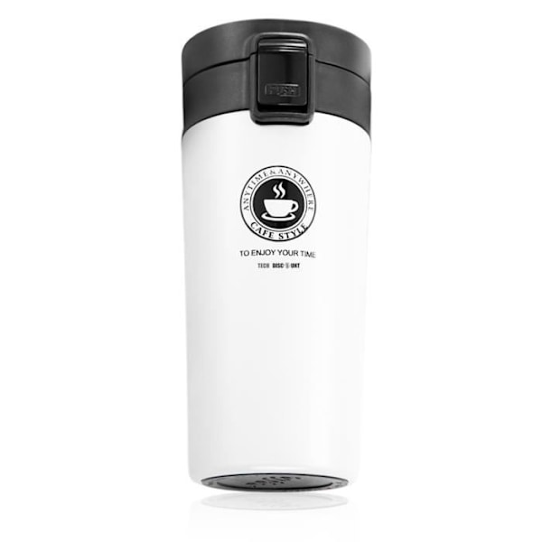TD® Mugg Isolerad Kaffekopp 15cl Isolerad Resor Original Bil Dubbelvägg Bärbar Te Frukost Isoleringsflaska