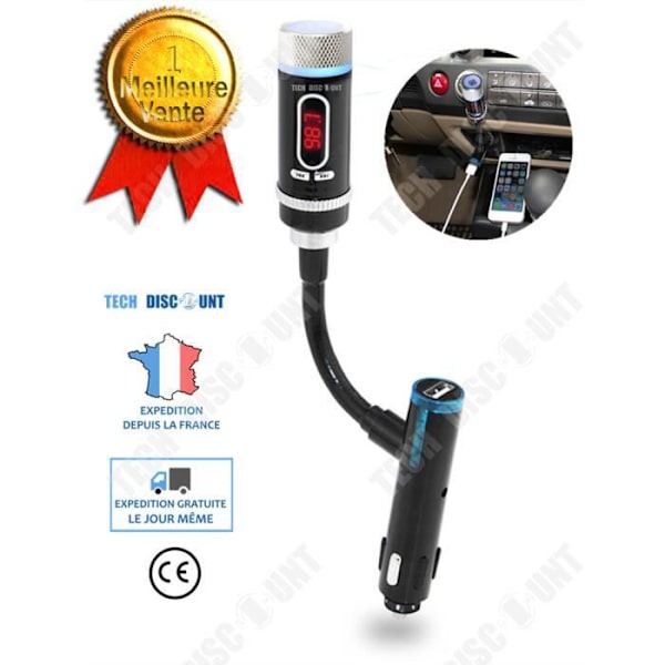 TD® Bluetooth transmitter bil TV FM optisk auto musik USB trådløs adapter radio oplader MP3 håndfri smartphones