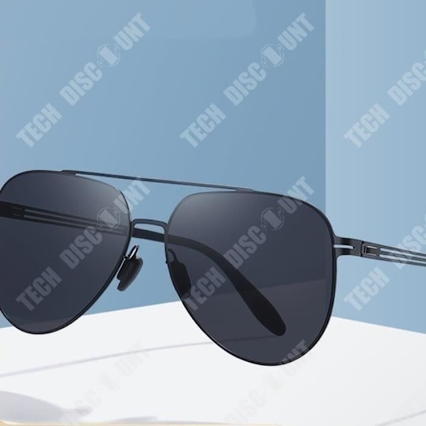 TD® Klassiske polaroid solbriller nylon aviator spejl krabbe uden skruer super elastisk herre