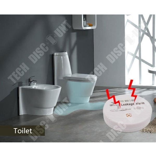 TD® kotitalouksien vesivuotohälytin ammattilaiskäyttöön maahan, anturi, viemäröinti, tulva, koti, suihku, keittiöhana