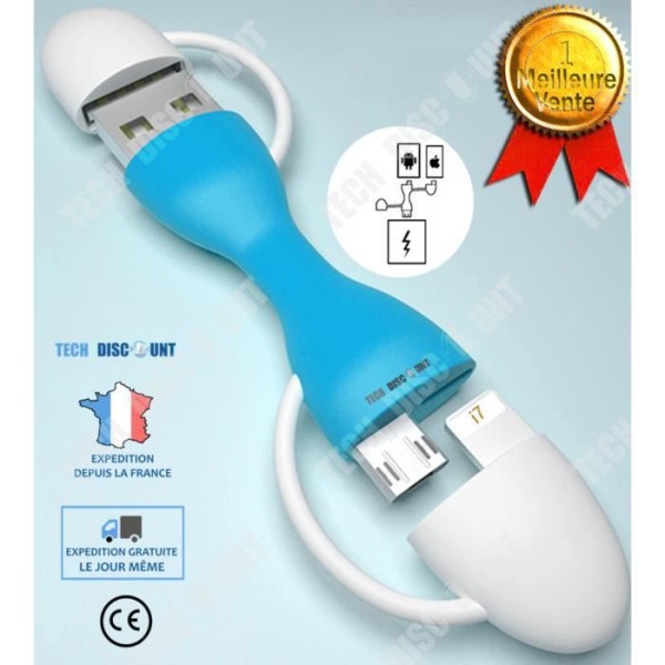 TD® USB till Lightning Datakabel Mobiltelefonladdare Dataöverföring