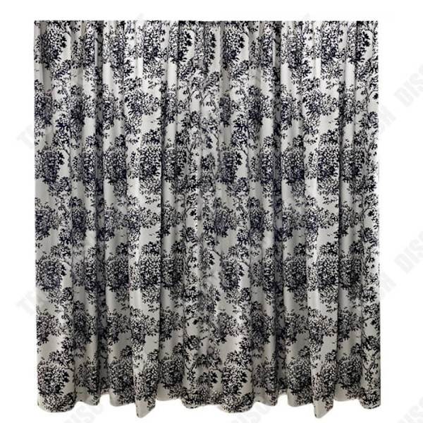 TD® Gardiner til soveværelse 140*220cm Chenille stof Fransk vintage design 85% mørklægning Ophængning med romersk stang