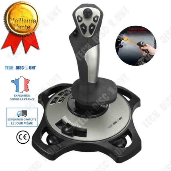 TD® joystick spil controller flysimulator flysimulator professionel luftkamp cockpit pilot amatør usb realistisk præcis