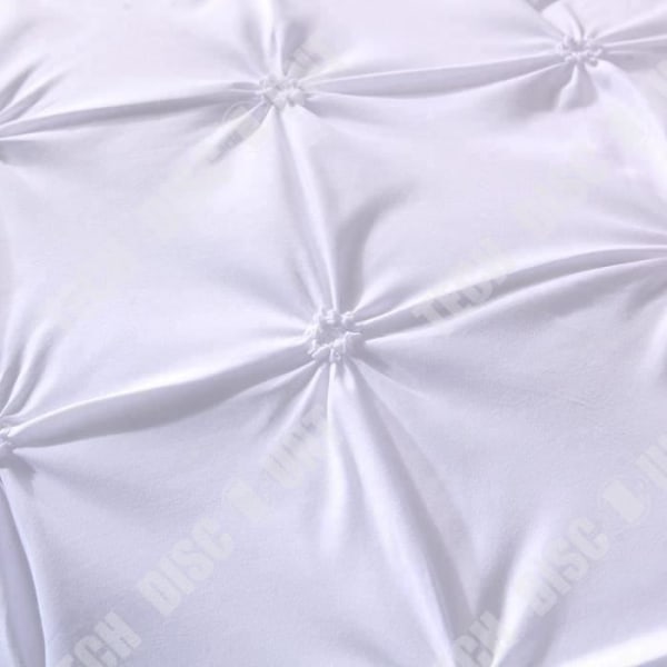 sängset 220x240 vit vuxen polyester säng för två personer tredelad set modernt mönster inredning sovrum