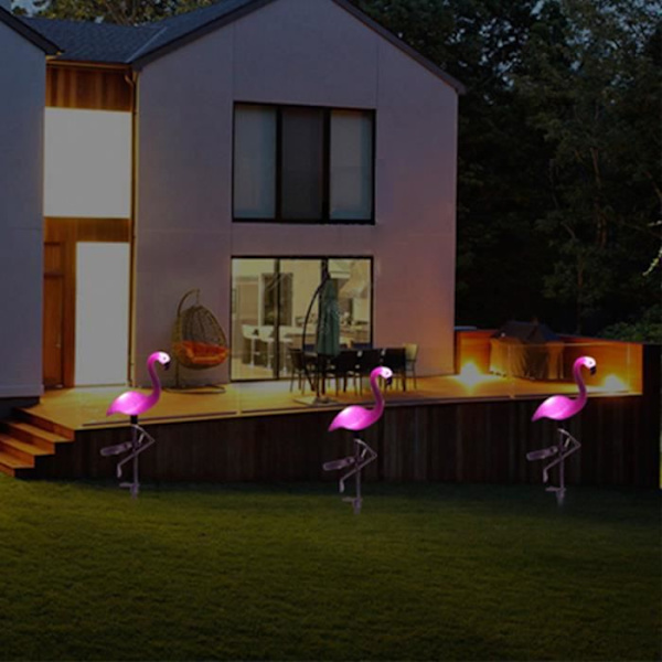 TD® 1 x Aurinkokäytävälamppu ulkona 1,2 V 300 mAh AA flamingo koriste lanterni nurmikolle LED hyvä energiansäästö