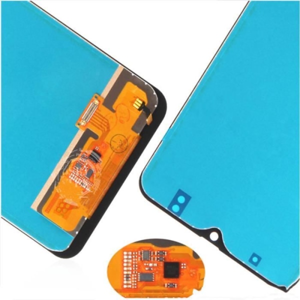 Mobiltelefon Skærm - TD® - A50 SM-A505FD - Udskiftning - Tempereret Glas (9H) - Sort Svart