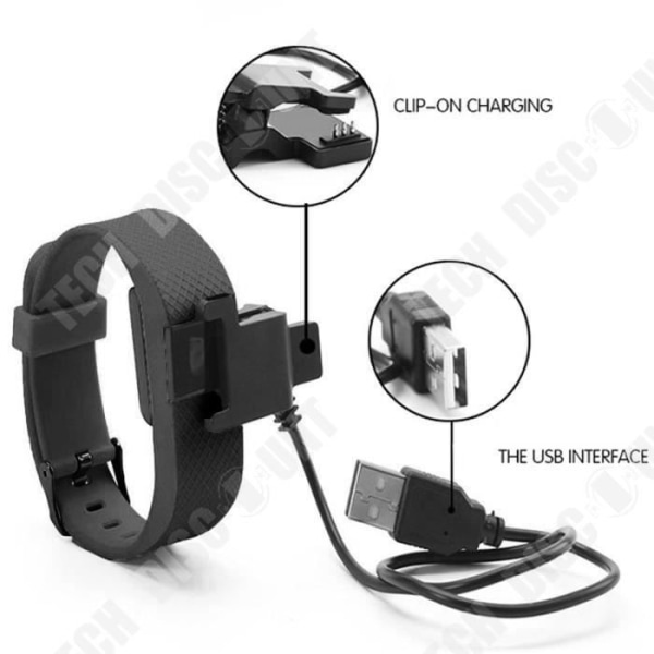 TD® Smart Armband TW 64s Bluetooth 4.0 Stegräknare Sports Tracker för iOS 4.3 Android 6.1 och Compatible All System Black