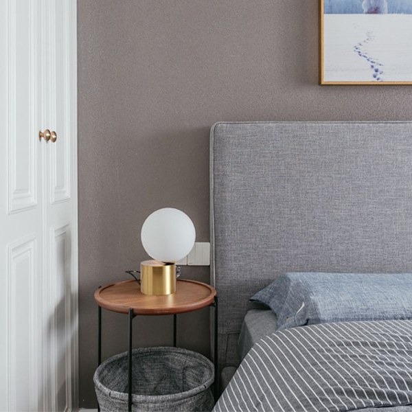 Bordlampe - TD® - Diameter 20cm - Guld - Glas - Elektrisk Guld