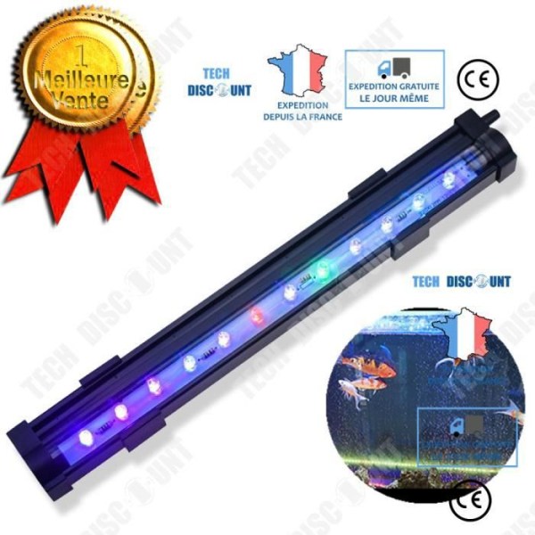 TD® LED-dekorationsbubbla färgglada lampor med fjärrkontroll för akvarium/dekorativ lampa Färgskiftande LED