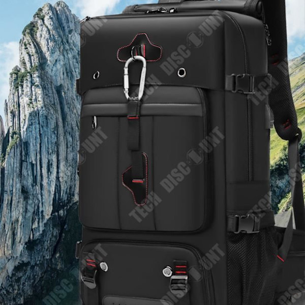 TD® Ny rejsetaske til mænd, rygsæk med stor kapacitet, multifunktionel bagage, vandtæt udendørs klatre taske.