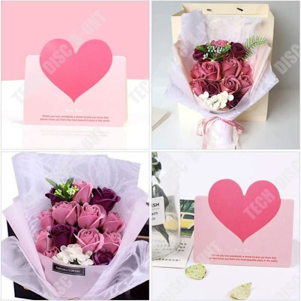 TD® Konserverad Flower Tvål Blomma Alla hjärtans dag Romantisk gåva Kreativ Tvål Bukett Rosor Presentset