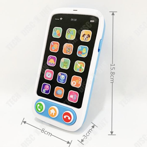 TD® Simulation intelligent musik mobiltelefon børn multifunktionel tidlig undervisning puslespil legetøj beroligende julegave