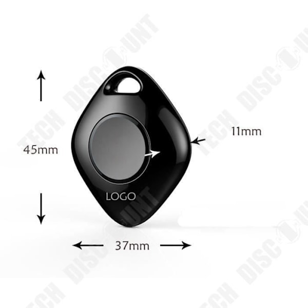 TD® Bluetooth 4.0 antihævningsdetektor alarm nøgler finder tracker fjernbetjening nøglering Bluetooth alarm lukker