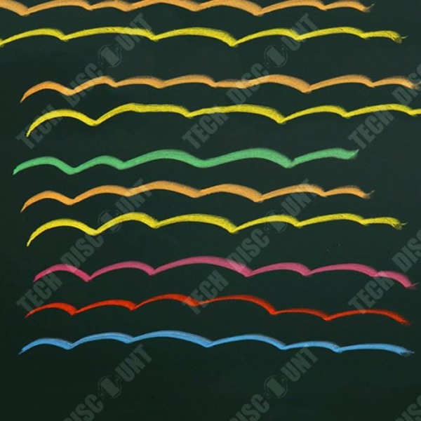TD® dammfri krita i en tunna, 15 färgstavar för lärare och barn, mellanfärgade utomhusfat