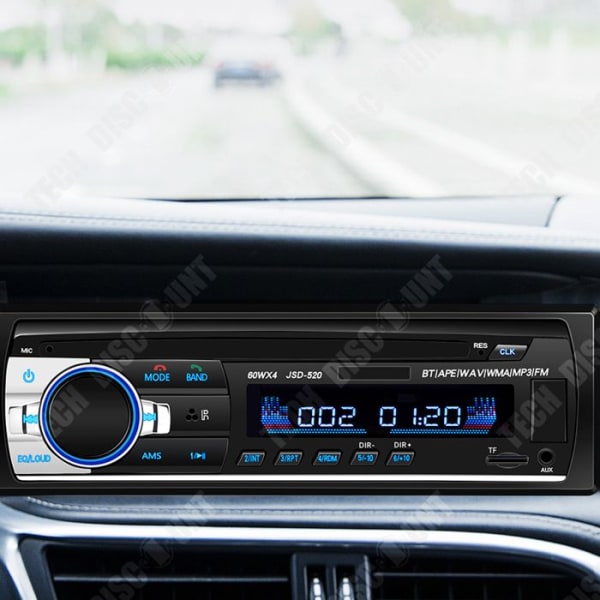 TD® Bluetooth bilradio bluetooth mp3-afspiller bilradio tilslutnings USB-kort i stedet for CDDVD lang model til bilen