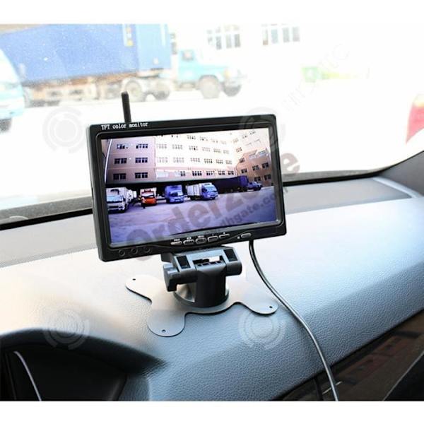 INN® Autonäyttö, langaton taustakatselujärjestelmän näyttö, 7 tuuman pöytänäyttö, mustat näyttövarusteet 7 p