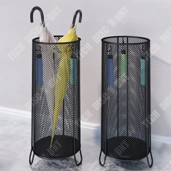 TD® paraplystativ i järn 19*49,3 cm fast vattenbricka Stabil och ej svängbar paraplystativ för hem