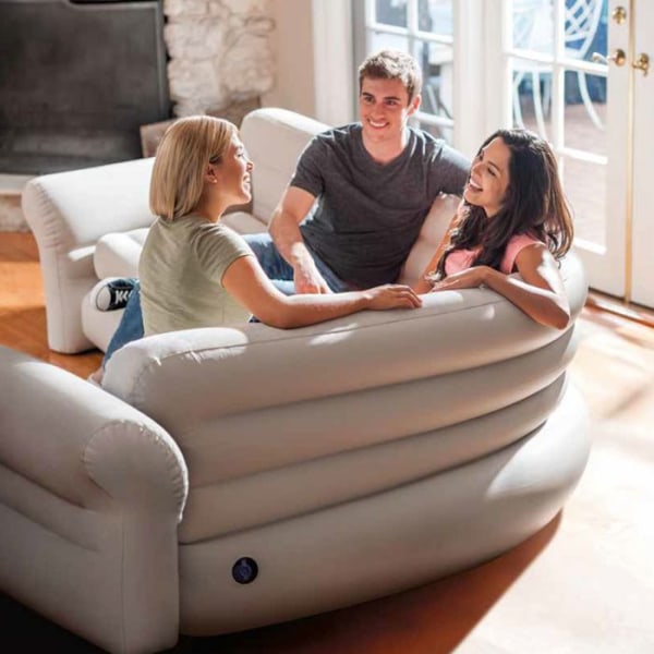 "UCorner Sofa TD® 257 x 203 x 76CM Stue Møbler Inflatable 4 Pladser Blød og Komfortabel"