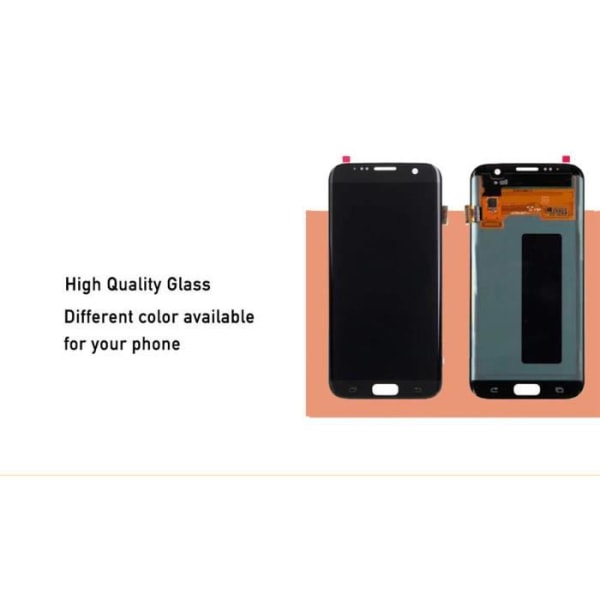 Skærm - TD® - S7 Edge (SM-G935F) - OLED - 5,5 tommer - Opløsning 1280x720 16 miljoner färger
