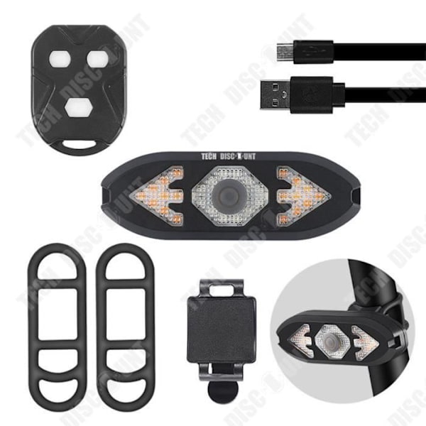 TD® Cykel Blinkers Fjärrkontroll Bakljus med summer Night Riding Road MTB Ridutrustning