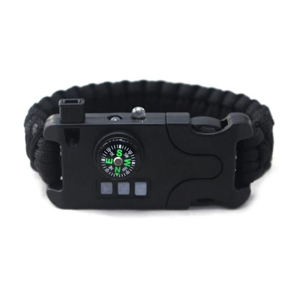 Nødbracelet til camping udendørs, campingudstyr, overlevelsesarmbånd, multifunktionelt vævet infrarød laserarmbånd.