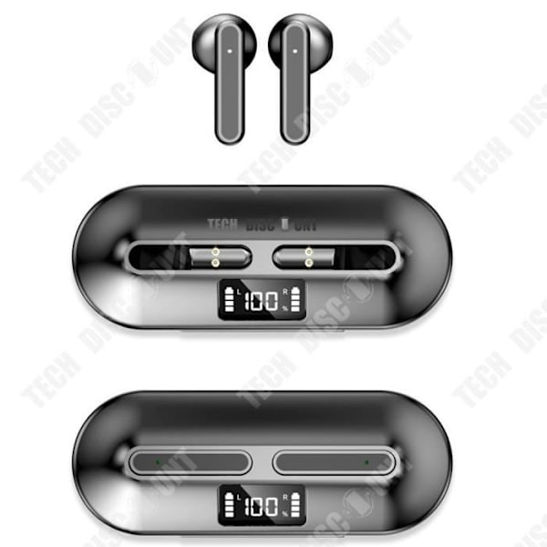 TD® Bluetooth Headset Bluetooth 5.0 Trådlöst Bluetooth Headset Smart Digital Display med brusreducering