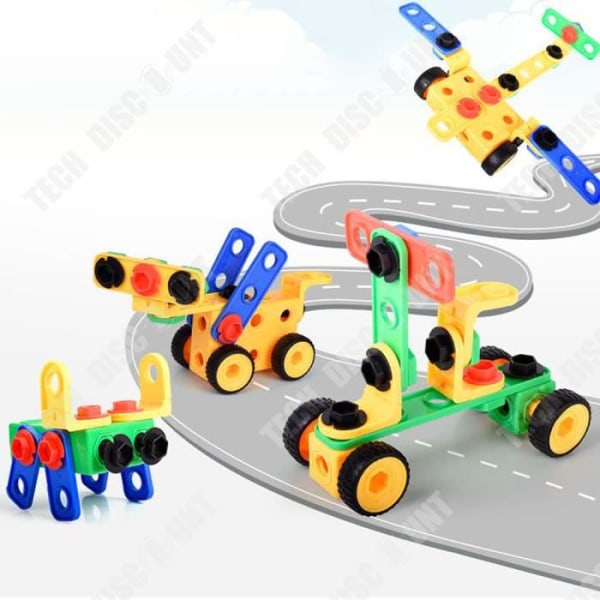 TD® Småbarnsutbildning Tecknad baby Montering av byggstenar för stora partiklar Pedagogiska leksaker