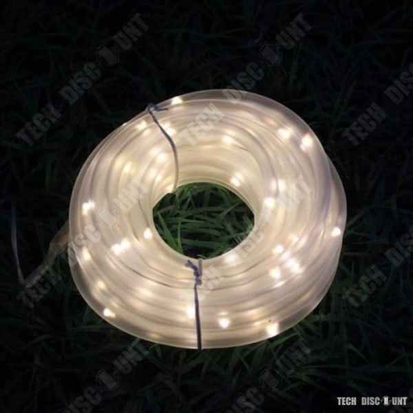 TD® Ljusslinga led dekorativ ljus säng krans solar lampbelysning julfest bröllop födelsedag färgglad lång tråd