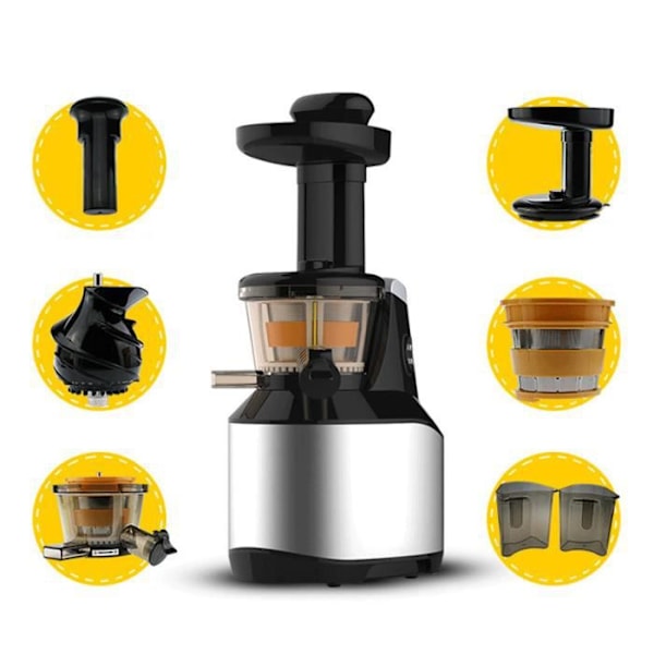 LCC® slow speed juicepress för färsk fruktjuice - Silver - HIGH-TECH & WELLBEING Pengar