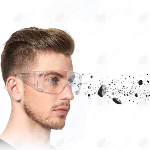 HTBE® Laboratorioturvallisuuslasit Kemian työskentelyyn askarteluun Anti - huuru anti pöly PVC läpinäkyvä kestävä