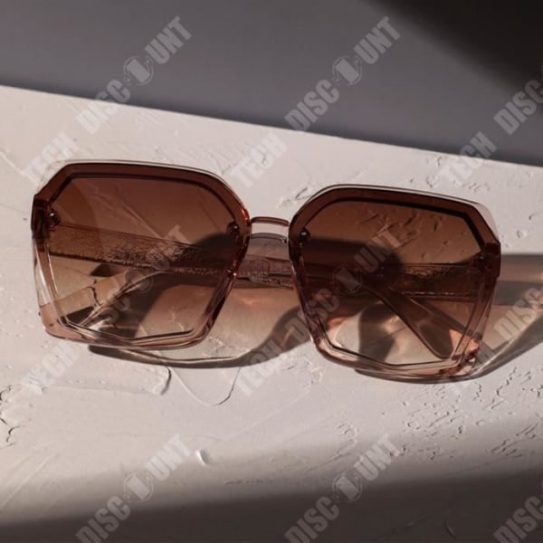 TD® Nya europeiska och amerikanska modeglasögon solglasögon med stor båge som skuggar solglasögon för kvinnor