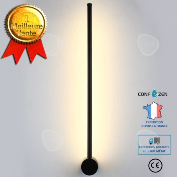 CONFO® Væglampe Lang LED-linje Kreativ personlighed Moderne og enkel Sengelampe Soveværelseslampe Spejl lampe