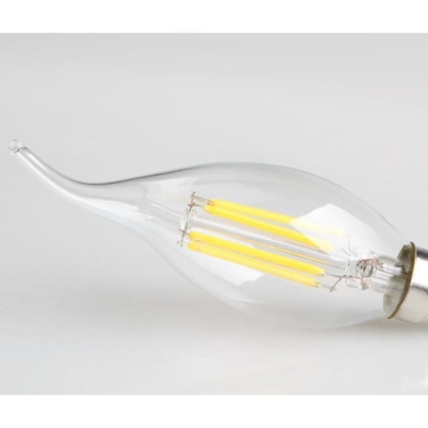 5X E14 Ljusform LED 4W glödlampa COB Edison Glödlampa Varm Vit 6500K Super Ljus Ljuslampa Retro Filament 220V Cool White 6500K